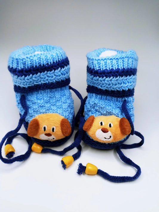 Knitted Dog Booties – Soft Cotton Socks for Small Breeds