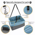 Load image into Gallery viewer, JESPET & GOOPAWS Dog Booster Seat for Cars – Portable Dog Car Seat Carrier with Safety Belt, Zipper Pocket & Adjustable Straps