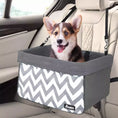 Load image into Gallery viewer, JESPET & GOOPAWS Dog Booster Seat for Cars – Portable Dog Car Seat Carrier with Safety Belt, Zipper Pocket & Adjustable Straps