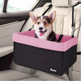 Load image into Gallery viewer, JESPET & GOOPAWS Dog Booster Seat for Cars – Portable Dog Car Seat Carrier with Safety Belt, Zipper Pocket & Adjustable Straps