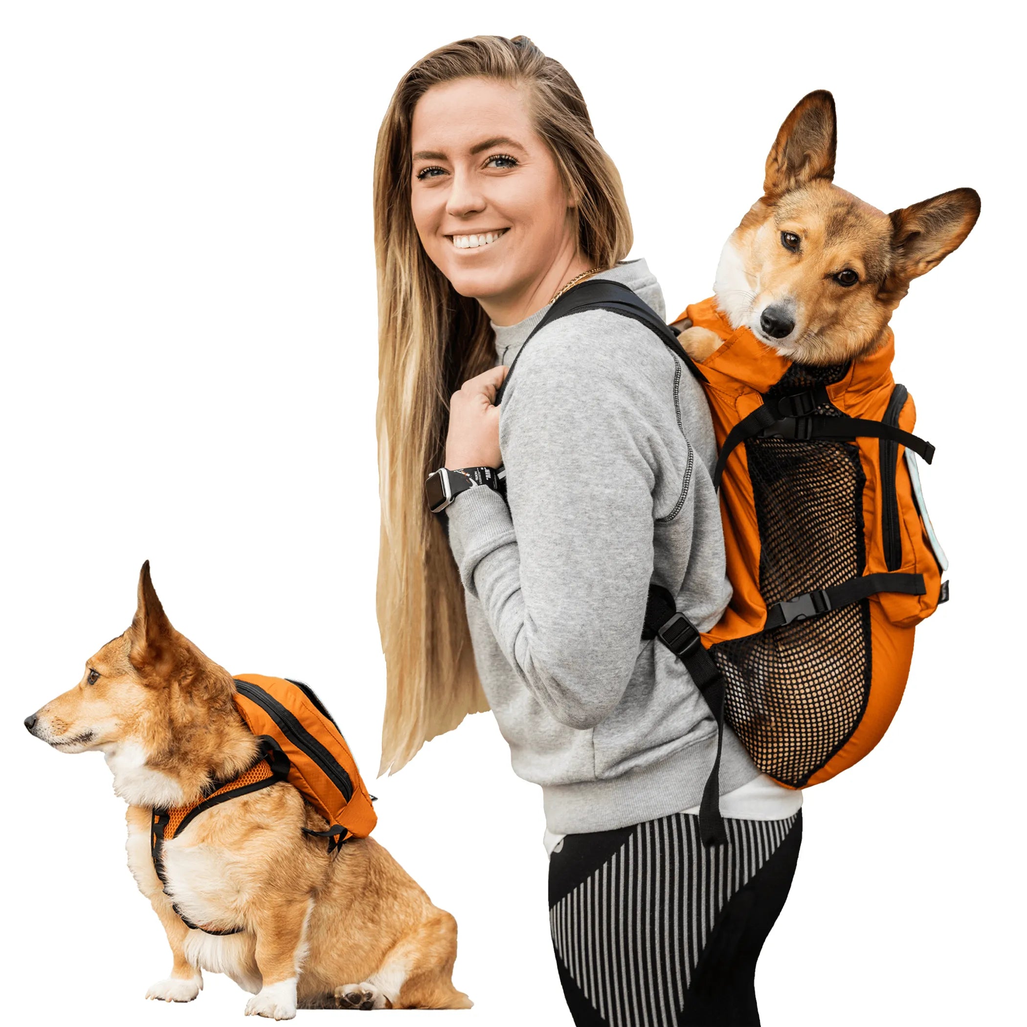 Doggy Dooties® Walk-On™ Backpack Carrier with Harness & Storage Bag