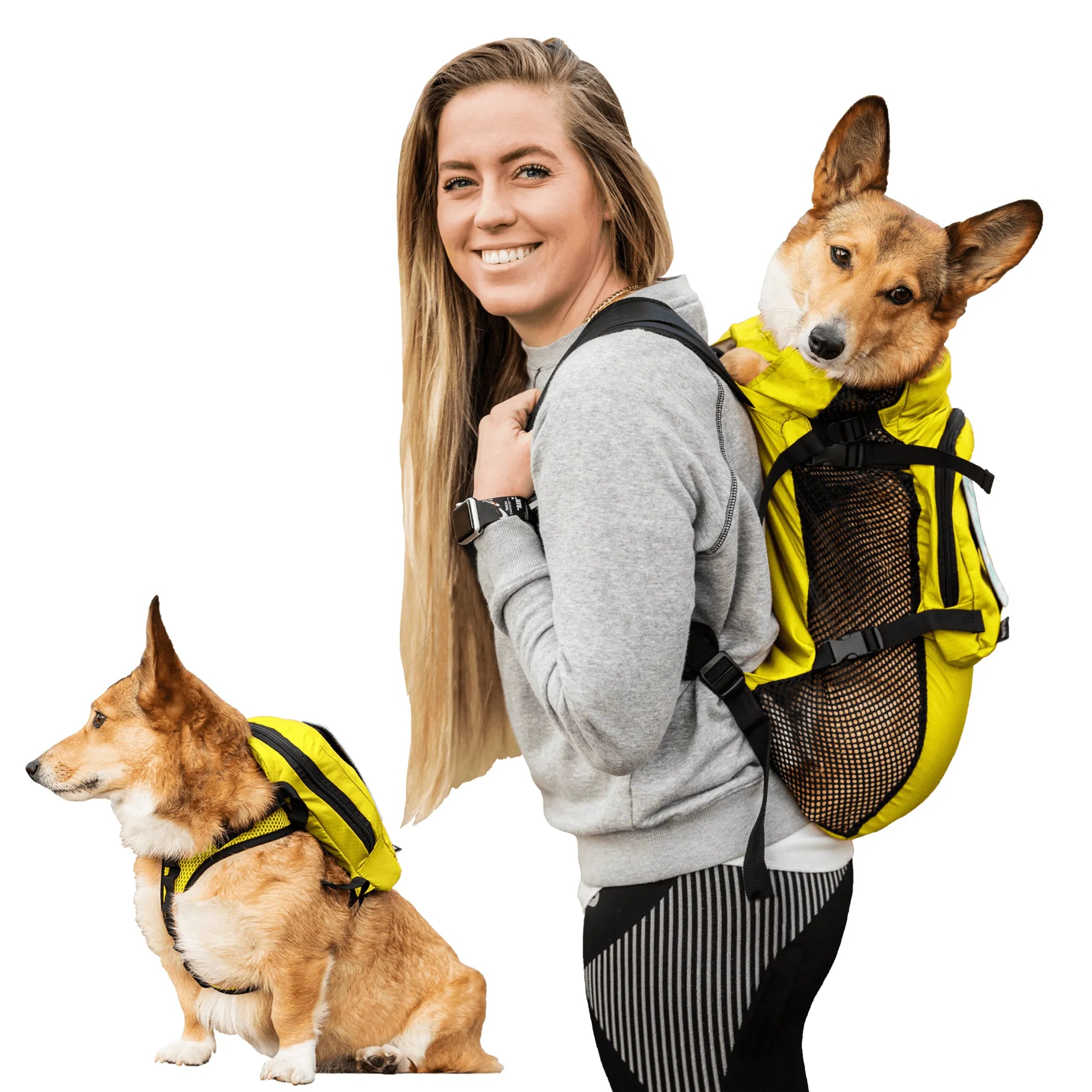 Doggy Dooties® Walk-On™ Backpack Carrier with Harness & Storage Bag