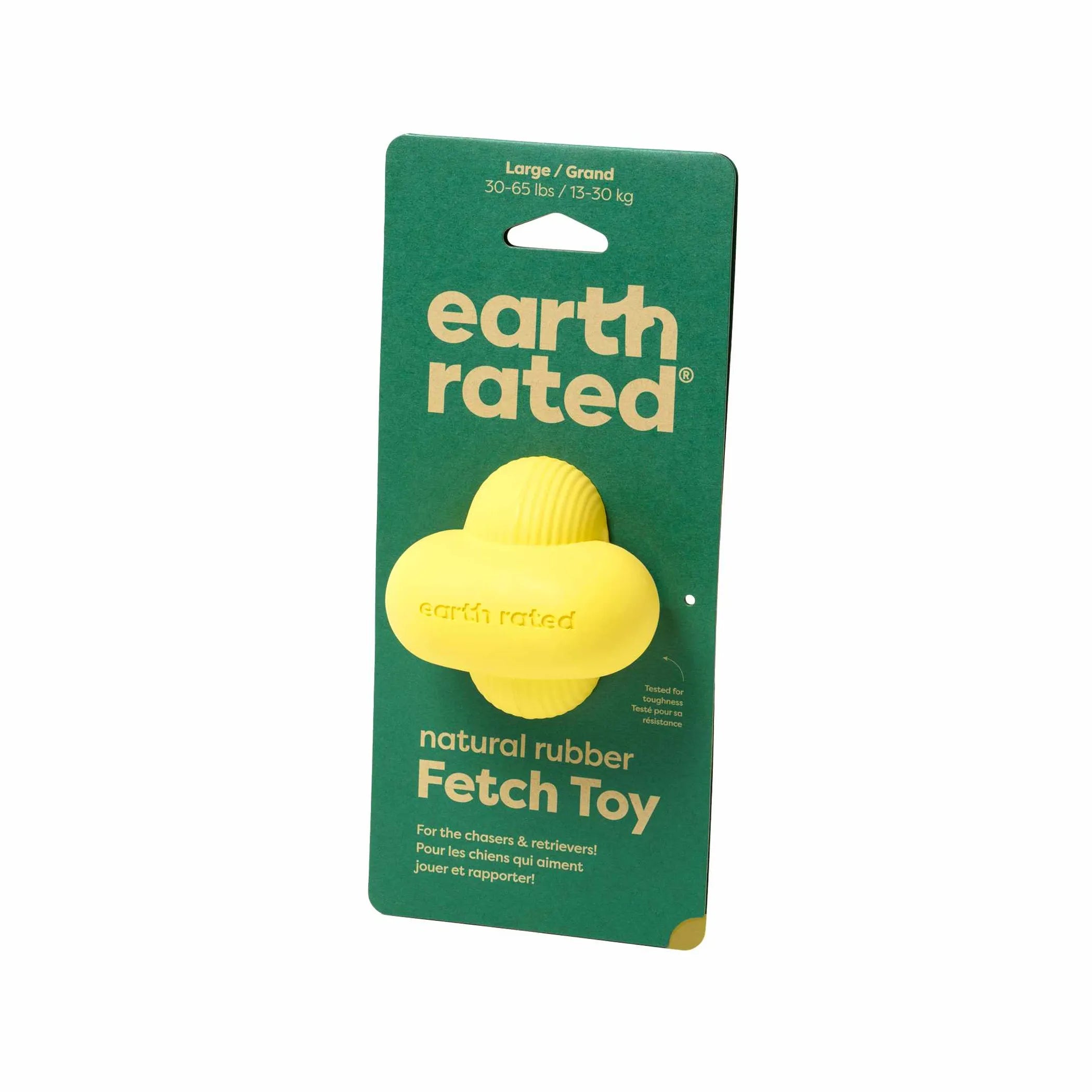 Earth Rated Rubber Fetch Dog Toy – Bubble Knot Ball for Safer, Fun Fetch Playtime