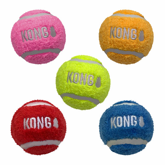 KONG Softies Dog Fetch Ball – Plush & Bounce