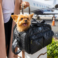 Load image into Gallery viewer, Lux Faux Leather Pet Carrier – Airline-Approved Travel Bag by Petique