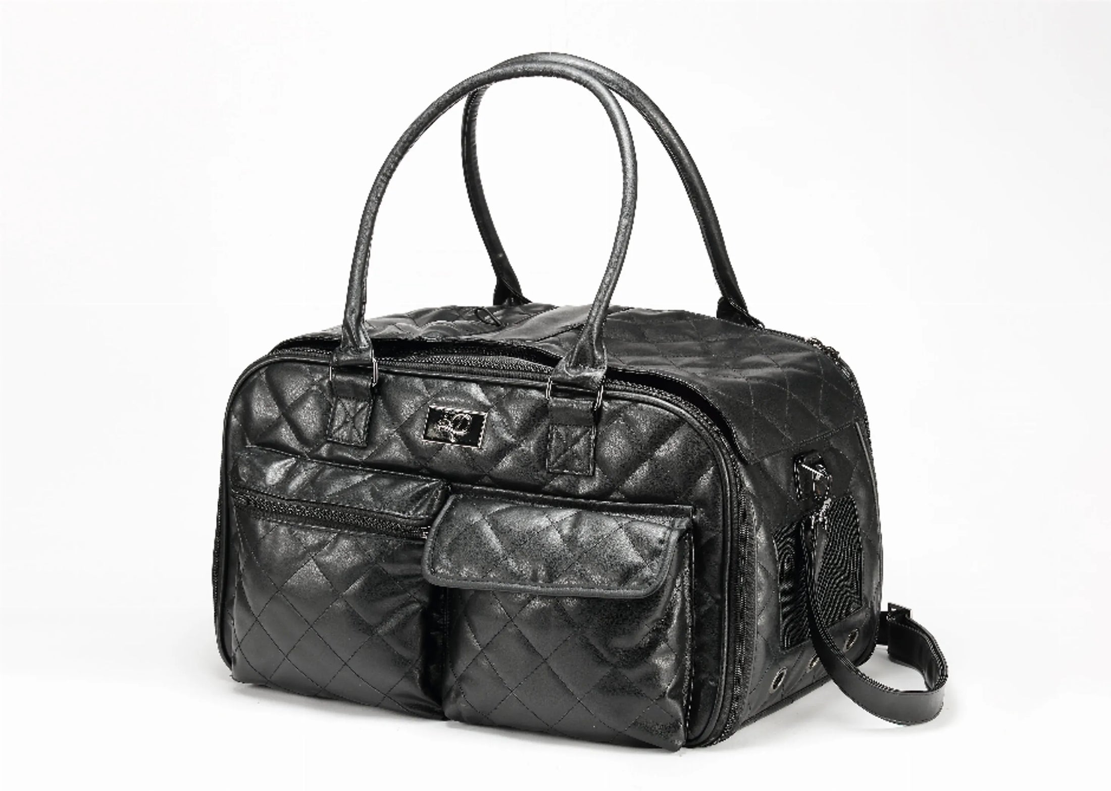 Lux Faux Leather Pet Carrier – Airline-Approved Travel Bag by Petique