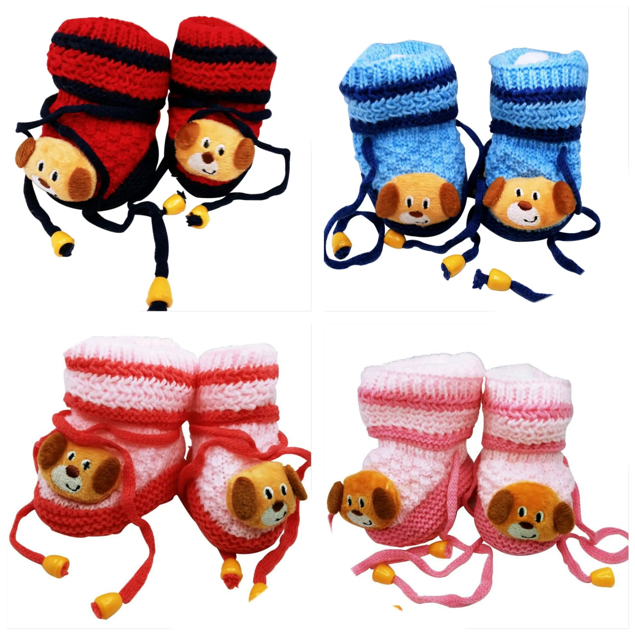 Knitted Dog Booties – Soft Cotton Socks for Small Breeds
