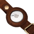 Load image into Gallery viewer, Doggy Dooties® Gold Leather AirTag Collar – Elegant, Durable & GPS-Ready
