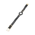 Load image into Gallery viewer, Doggy Dooties® Gold Leather AirTag Collar – Elegant, Durable & GPS-Ready
