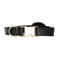 Load image into Gallery viewer, Doggy Dooties® Gold Leather AirTag Collar – Elegant, Durable & GPS-Ready
