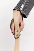 Load image into Gallery viewer, Champagne Fizz Vegan Leather Dog Leash – Chic & Cruelty-Free with Gold Hardware

