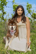 Load image into Gallery viewer, Champagne Fizz Vegan Leather Dog Leash – Chic & Cruelty-Free with Gold Hardware

