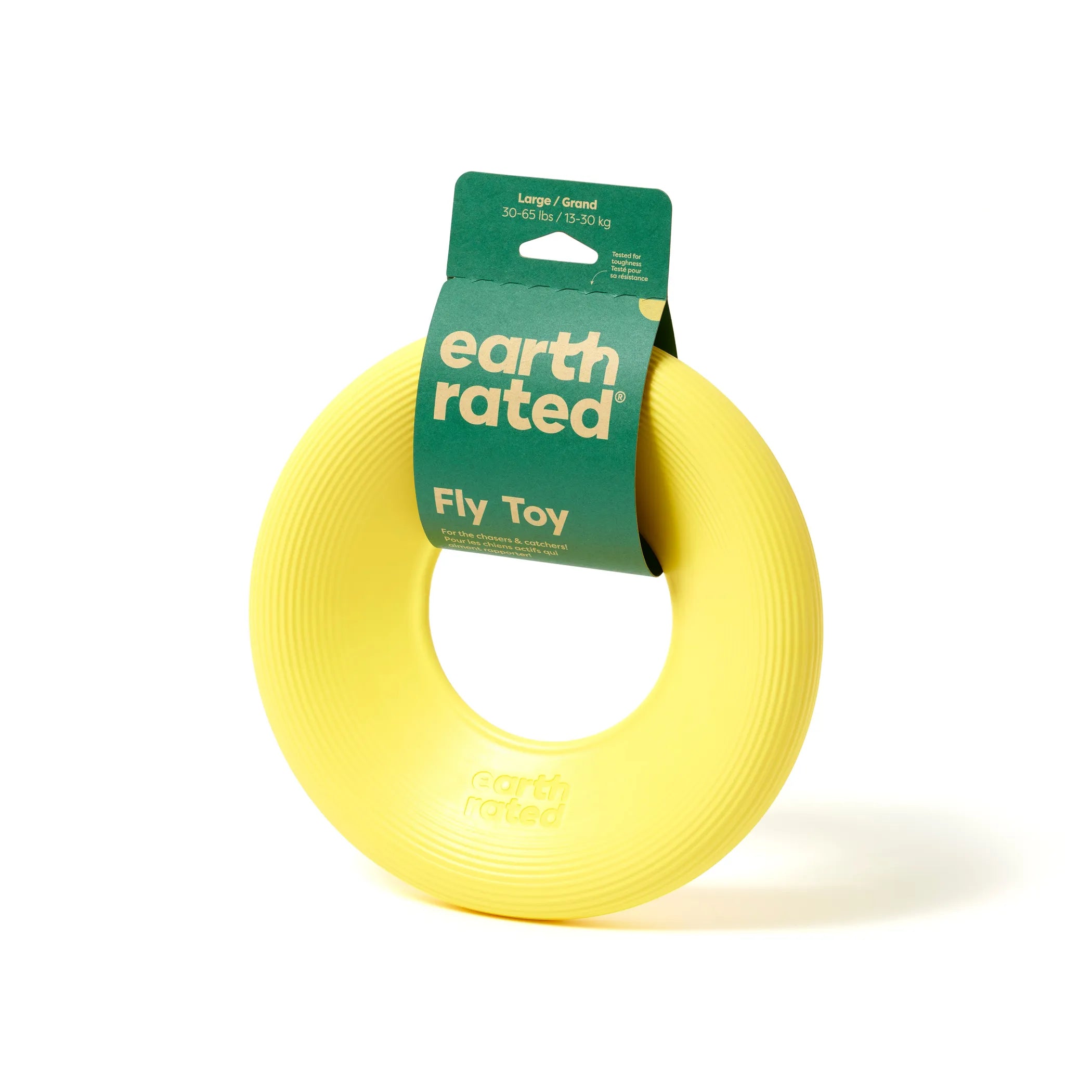 Earth Rated Flyer Dog Toy – Durable Soft Disc for Interactive Fetch, TPE Rubber, Lightweight & Grippy