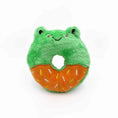 Load image into Gallery viewer, Froggy Donut Plush Dog Toy with Squeaker – Soft & Durable by ZippyPaws
