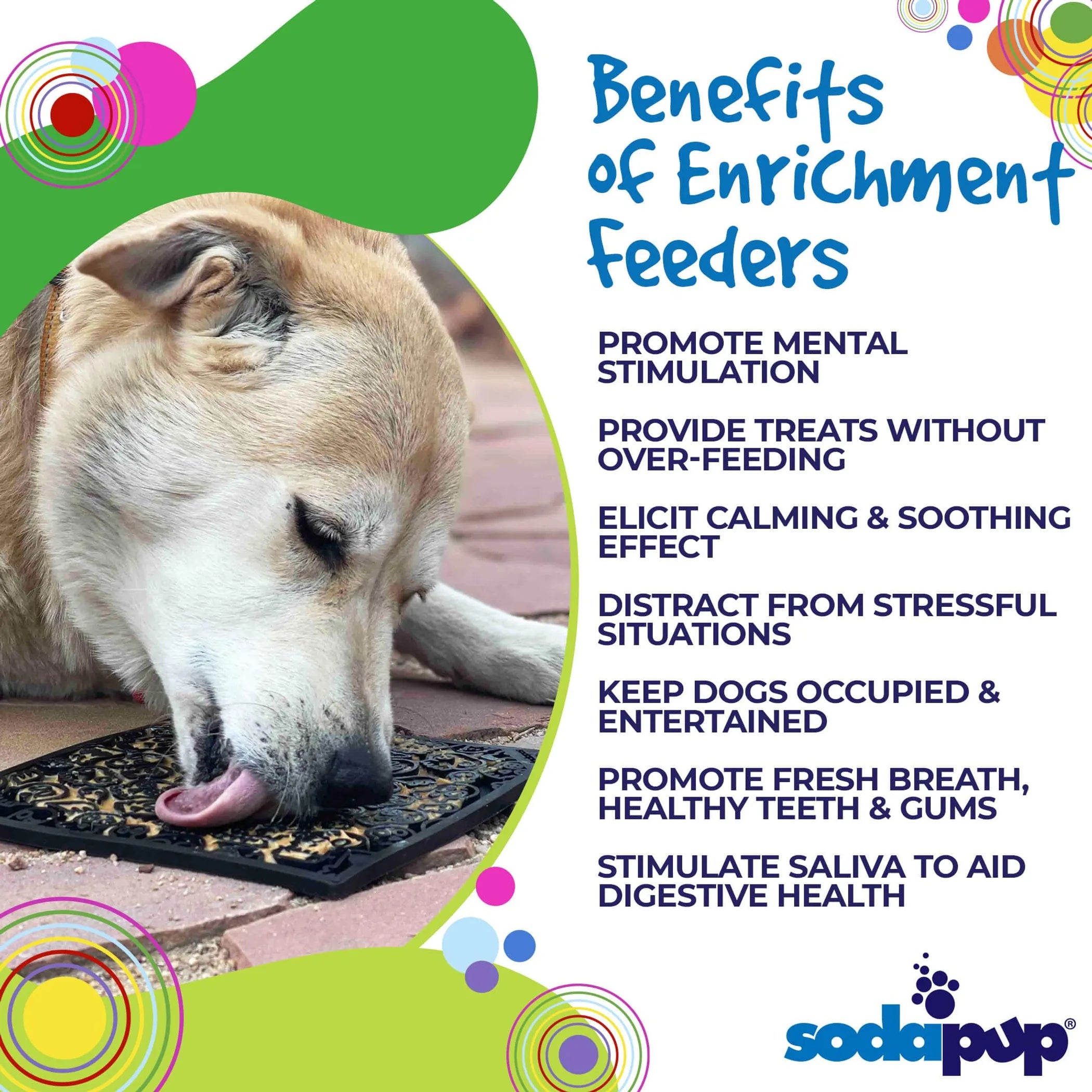 Enrichment Lick Mat for Dogs – Calming, Durable & Easy to Clean