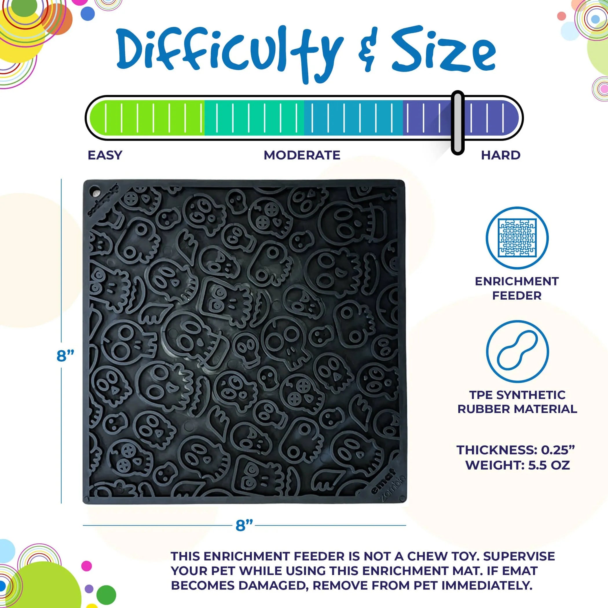 Enrichment Lick Mat for Dogs – Calming, Durable & Easy to Clean