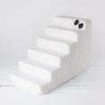 Load image into Gallery viewer, Doggy Dooties® LuxeStep™ Velvet Pet Stairs – High-Density Foam with Crystal Bow Accent
