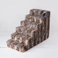 Load image into Gallery viewer, Doggy Dooties® LuxeStep™ Velvet Pet Stairs – High-Density Foam with Crystal Bow Accent
